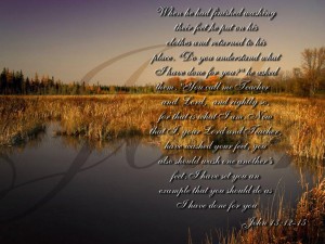John 13:12-15 – Teacher And Lord Papel de Parede Imagem