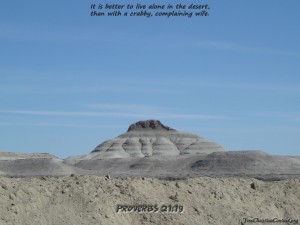 Proverbs 21:19 – Living in Dessert Papel de Parede Imagem