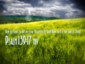 Psalm 139:17 – Precious Thoughts Papel de Parede Imagem