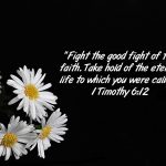 1 Timothy 6:12 – Eternal Life Wallpaper Christian Background