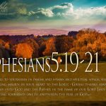 Ephesians 5:19-21 – Speaking to One Another Wallpaper Christian Background
