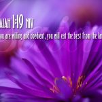 Isaiah 1:19 – Good Things Wallpaper Christian Background