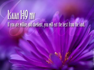 Isaiah 1:19 – Good Things Papel de Parede Imagem