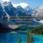 Psalm 33:18 – Merciful Lord Wallpaper Christian Background