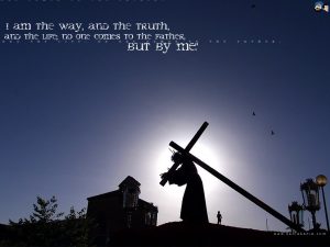 John 14:6 – Through Jesus Papel de Parede Imagem