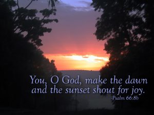 Psalm 66:8 – Shout for Joy Papel de Parede Imagem