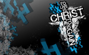 Philippians 1:21 – To Live is Christ Papel de Parede Imagem