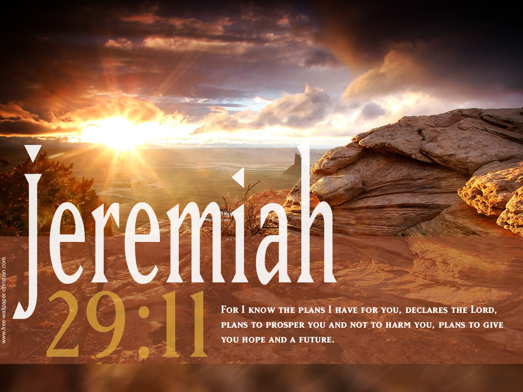 Jeremiah 29:11 – God’s Plans Papel de Parede Imagem
