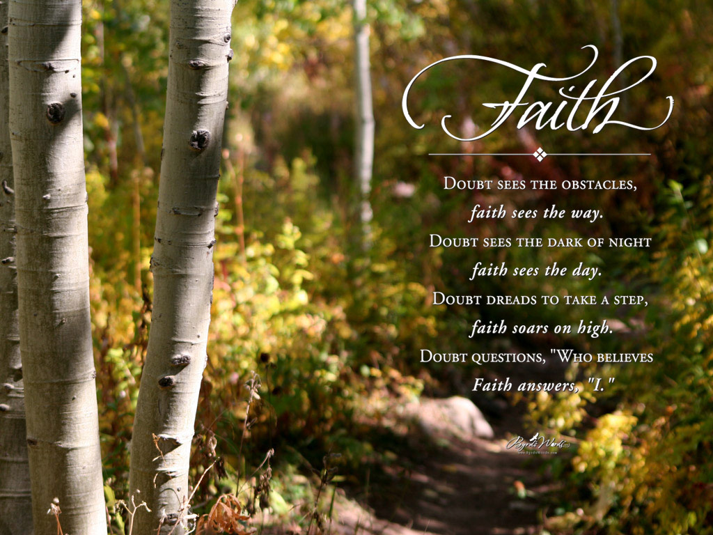 Christian Quote: Faith Writings Wallpaper - Christian Wallpapers and