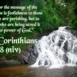 1 Corinthians 1:18 – Christ Crucified Is God’s Power and Wisdom Wallpaper Christian Background