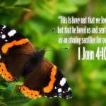 1 John 4:10 – God Loved Us Wallpaper Christian Background