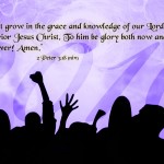 2 Peter 3:18 – Grace and Knowledge Wallpaper Christian Background