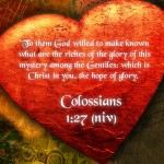 Colossians 1:27 – Christ Is In You Wallpaper Christian Background