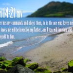 John 14:21 – Keep His Commandments Wallpaper Christian Background