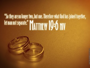 Matthew 19:6 – Let Man Not Separate. Papel de Parede Imagem