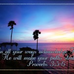 Proverbs 3:5-6 – Acknowledge Him Wallpaper Christian Background