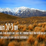 Psalm 57:3 – Love And Faithfulness Wallpaper Christian Background