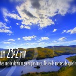 Psalm 23:2 – Green Pastures Wallpaper Christian Background