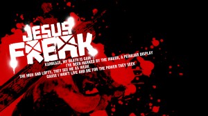 Christian Graphic: Jesus Freak Black And Red Papel de Parede Imagem