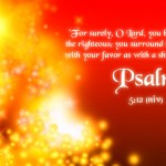 Psalm 5:12 – Bless The Righteous Wallpaper Christian Background