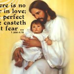 John 4:18 – There is No Fear in Love Wallpaper Christian Background