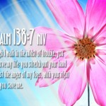 Psalm 138:7 – You Save Me Wallpaper Christian Background