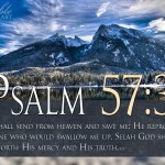 Psalm 57:3 – God Shall Send His Mercy Wallpaper Christian Background