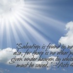 Acts 4:12 – Only Salvation Wallpaper Christian Background