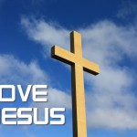 Christian Graphic: I Love Jesus – Big Cross Wallpaper Christian Background