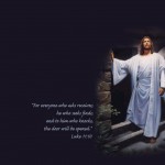 Luke 11:10 – Jesus Gives Hope Wallpaper Christian Background