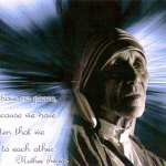 Peace Quote by Mother Teresa Wallpaper Christian Background