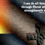 Philippians 4:13 – Through Christ Wallpaper Christian Background