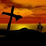 Christian Graphic: Sunset Cross Wallpaper Christian Background