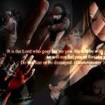 Bible Verse: Deuteronomy 31:8 Prayers Wallpaper Christian Background