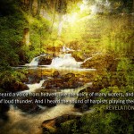 Revelation 14:2 – Voice From Heaven Wallpaper Christian Background