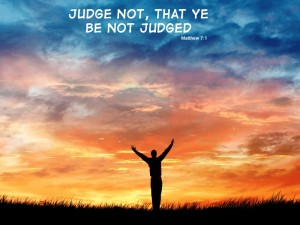 Thou Shall Not Judge Papel de Parede Imagem