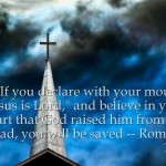 Romans 10:9 – Jesus Is Lord Wallpaper Christian Background
