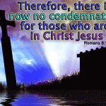 Romans 8:1 – There’s No Condemnation In Christ Jesus Wallpaper Christian Background