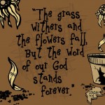 Isaiah 40:8 – The Word Of God Stands Forever Wallpaper Christian Background