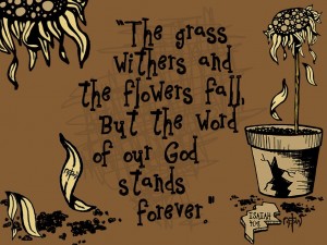 Isaiah 40:8 – The Word Of God Stands Forever Papel de Parede Imagem