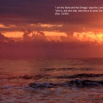 Revelation 1:8 – Alpha and Omega Wallpaper Christian Background