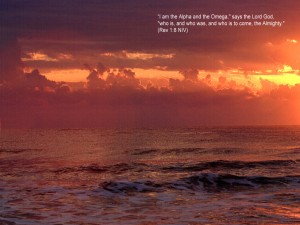 Revelation 1:8 – Alpha and Omega Papel de Parede Imagem
