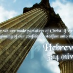 Hebrews 3:14 – Share in Christ Wallpaper Christian Background