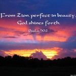 Psalm 50:2 – God Shines Wallpaper Christian Background