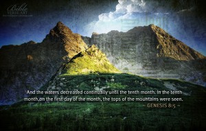 Genesis 8:5 – Waters Recede Papel de Parede Imagem