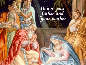 Ephesians 6:2 – Honor Your Father and Mother Papel de Parede Imagem