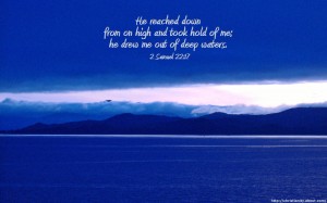 2 Samuel 22:17 – Out of Deep Waters Papel de Parede Imagem