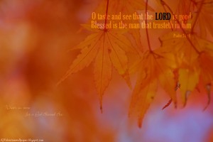 Psalm 34:8 – The LORD is Good Papel de Parede Imagem