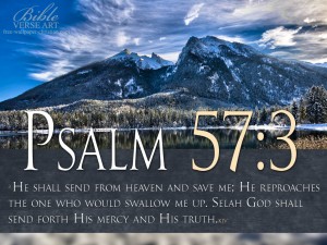 Psalm 57:3 – He Saves Me Papel de Parede Imagem