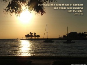 Job 12:22 – Deep Things Papel de Parede Imagem